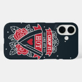 Hak het als het is hot retro barber Tattoo stijl Case-Mate iPhone Case (Achterkant (horizontaal))