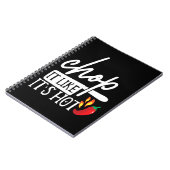 Hak het als hete peper Grappige chef cadeaus Notitieboek (Linkerzijde)