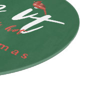 Hak het alsof het Hot Merry Christmas Green is Snijplank (Hoek)