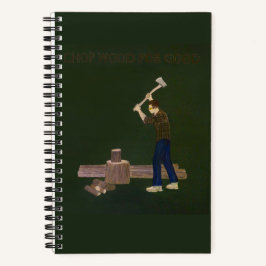 Hak hout voor goed Schrijf Notitieboek