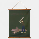 Hak hout voor goede muur opknoping tapijt hangend wandkleed (Voorkant)