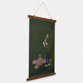 Hak hout voor goede muur opknoping tapijt hangend wandkleed (Gebogen)