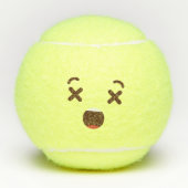 Hak me niet!Kawaii Cute Emoticon Emoji Tennisballen (Voorkant)