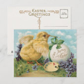  hak paaseieren feestdagenkaart (Voorkant / Achterkant)