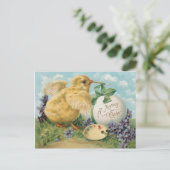  hak paaseieren feestdagenkaart (Staand voorkant)