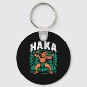 Haka Dance Funny Maori Dance Culture Outfit  Sleutelhanger (Voorkant)