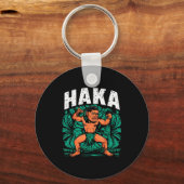 Haka Dance Funny Maori Dance Culture Outfit  Sleutelhanger (Voorkant)