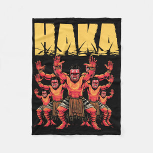 Haka Dance Maori Grappige Nieuw-Zeelandse cultuur  Fleece Deken