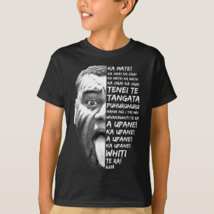 Haka Nieuw-Zeeland Maori Nieuw-Zeeland Fans Rugby  T-shirt