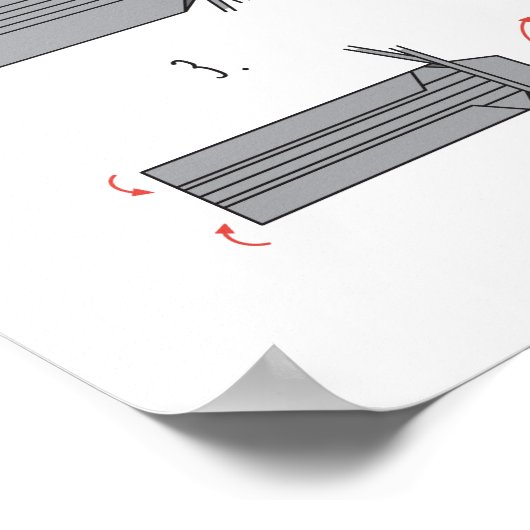 Hakama Origami Poster (Hoek)