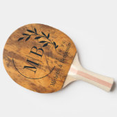 Hakblok Blad Trouw Monogram Tafeltennisbatje (Zijkant)