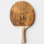 Hakblok Monogram Tafeltennisbatje (Achterkant)