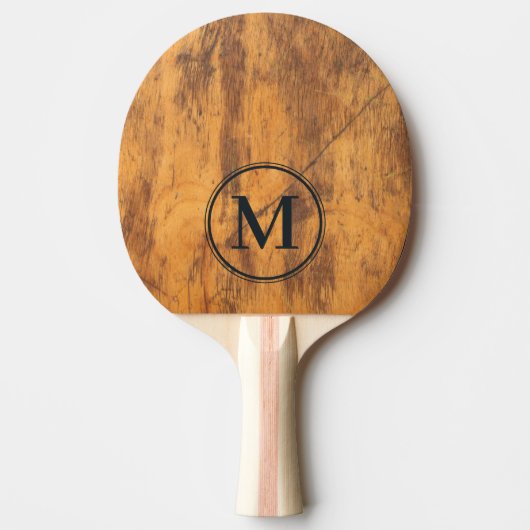 Hakblok Monogram Tafeltennisbatje (Voorkant)