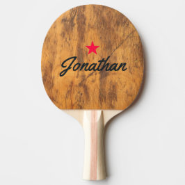 Hakblok Vintage Star Handtekening Tafeltennisbatje