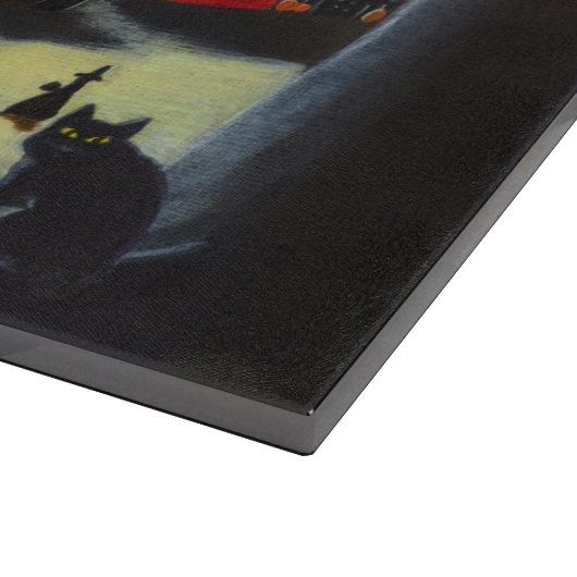 hakbord, heksen, zwart, katten snijplank (Hoek)