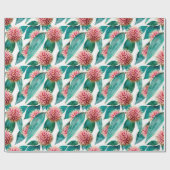 Hakea Laurina Pincushion Blooms Cadeaupapier (Vlak)