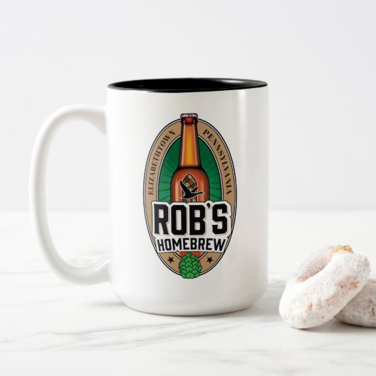 HakeDesign Tweekleurige Koffiemok (Met donut)