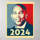 Hakeem Jeffries 2024 Kaart Poster (Voorkant)
