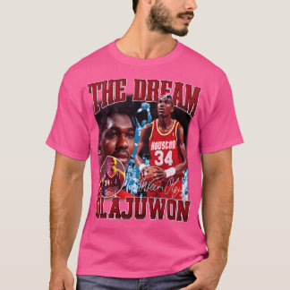 Hakeem Olajuwon de droombasketballegende Signat T-shirt