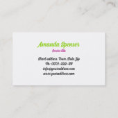 Haken & Breien Kleurrijk Visitekaartje (Achterkant)