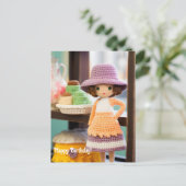 Haken en cupcakes Verjaardag Briefkaart (Staand voorkant)