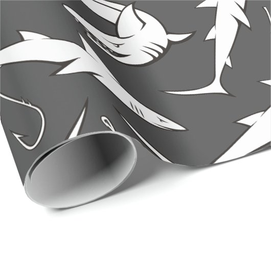 Haken en haken Patroon Cadeaupapier (Rol Hoek)