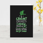 Haken Haakster Cadeau Kaart (Gele Bloem)