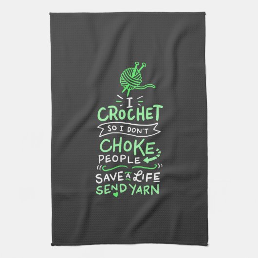 Haken Haakster Cadeau Theedoek (Verticaal)