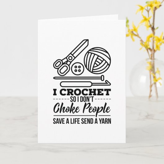 Haken Haakster Garen Kaart (Gele Bloem)