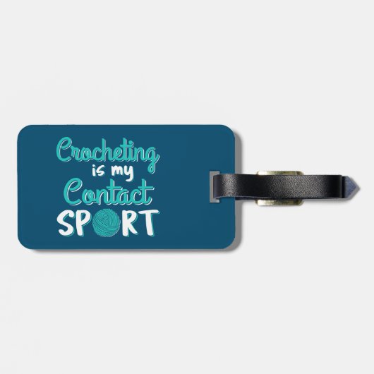 Haken Is Mijn Contactsport Bagagelabel (Achterkant horizontaal)