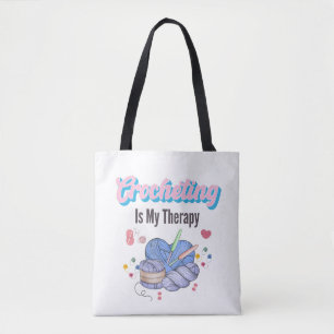Haken Is Mijn Therapie Garenkunst Tote Bag