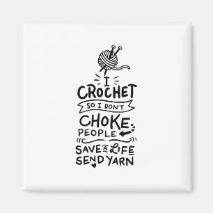 Haken met haakgaren magneet