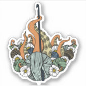 Haken Octopus Sticker (Voorkant)