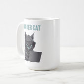 Haker Cat Koffiemok (Voorkant links)