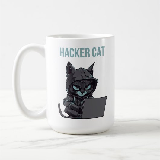 Haker Cat Koffiemok (Links)