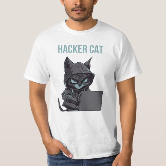 Haker Cat T-shirt (Voorkant)