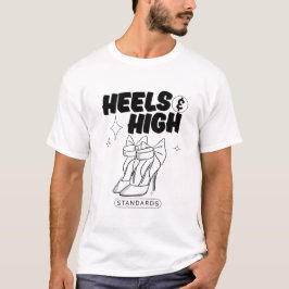 Hakken en hoge standaarden t-shirt