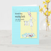 Hakken houden ponden af / Verjaardag of Vriendscha Kaart (Gele Bloem)