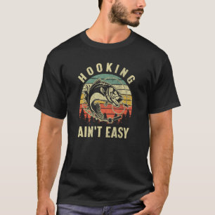 Hakken is niet gemakkelijk retro grappige bas Gevi T-shirt