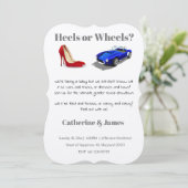 Hakken of Wielen Chic Casual Eigenzinnig Geslacht  Kaart (Staand voorkant)