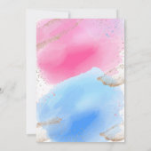 Hakken of wielen Geslacht onthullen, roze of blauw Kaart (Achterkant)