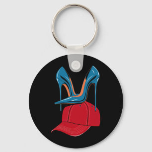 Hakken op Rode MAGA Hoed Verkiezing 2024 stappen Sleutelhanger