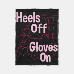 Hakken Uit Handschoenen Aan - Boksen Kickboksen Ki Fleece Deken