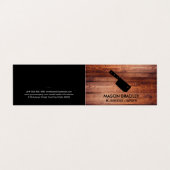 Hakmes | Houten Planken Visitekaartje (Buitenkant ongevouwen)