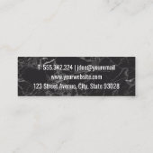 Hakmes | Marmeren Achtergrond Mini Visitekaartje (Achterkant)