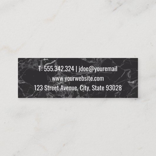 Hakmes | Marmeren Achtergrond Mini Visitekaartje