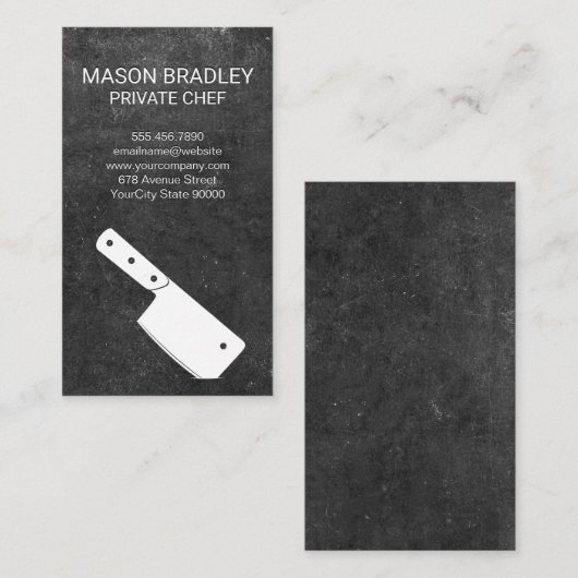 hakmes visitekaartje (Voorkant / Achterkant)