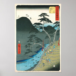Hakone, Hiroshige Japanse fijne kunst Poster
