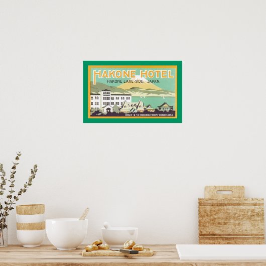Hakone Hotel (grens) Poster (Keuken)