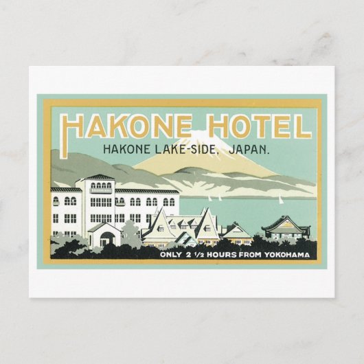 Hakone Hotel, Hakone Lake Side, Japan Briefkaart (Voorkant)